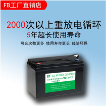 Fengbiao 12 8V30A50A 100A solar traffic light street light monitoring power generation system lithium iron phosphate battery