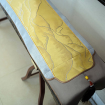  Table flag Chinese zen simple modern light luxury Golden fabric Guzheng dust cover tablecloth TV cabinet Piano cover cloth