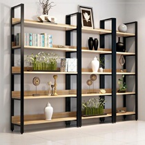 Hairdressing shop display rack display cabinet beauty window iron frame simple display rack jewelry rack double row products mother and baby
