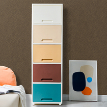 Jiduu clamshell plastic storage cabinet Simple multi-layer household clothes toy storage cabinet Baby baby childrens wardrobe