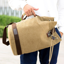 Boy bag pump with shrinkage in a simple tape beam students canvas bag shoulder movement