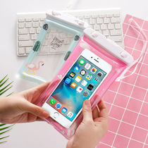  Cartoon airbag mobile phone waterproof bag drifting diving mobile phone bag PVC waterproof cover swimming bag transparent floating