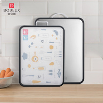 Platex 304 stainless steel cutting board Household thickened double-sided plastic cutting board Fruit kitchen rolling chopping board