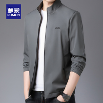 Romon Mens Jacket Spring and Autumn 2021 New Korean Fashion Top Baseball Clothing Casual Mens Slim Jacket