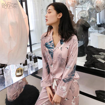 Xixinlu 2020 new summer lady long-sleeved open-shirt female thin-paper crane printed ice silk house uniform