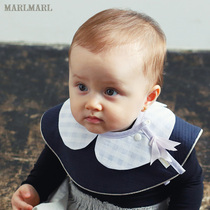 MARLMARL FEMALE BABY EATING CONTAINMENT POCKET NEWBORN BABY DINING SPAT TOWEL CHILD CUTE ROUND MOUTH collet02