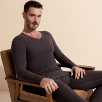 Cashmere Silk Warm Underwear Men Suit Fever Plus Suede Thermostatic Dsuede Beating Bottom Dad Autumn Clothes Autumn Pants Winter