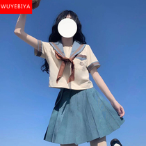 JK Uniform Suit Skirt Girl Summer Dress 2022 New Junior High School Students College Wind Sailor Dress Dress