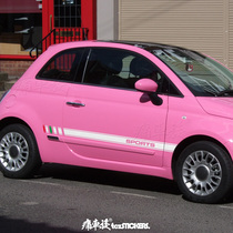 Suitable for Fiat 500 car stickers pull flower collaway zero run T03 decorative modified body car sticker film