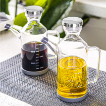 Net Red Vinegar Soy Sauce Special Bottle Seasoning Bottle Catering Hotel With F Consumption Oyster Oil Bottle Glass Oil Tank Large Capacity House