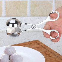 Stainless Steel Fried Fish Squeeze tool spoons Shrimp Sliding Beef Mold Meatballs Meatballs to make Balls Clips Made Of Meat Round