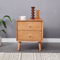 Solid wood bedside table modern simple bedside table bedroom simple Nordic bedside storage cabinet locker small cabinet