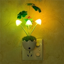 Colorful light LED night light light control light plug-in night light bedside light energy-saving creative lighting Avatar mushroom light