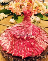 Barbie Doll Mutton Sabre strip Princess props Hot Pot Restaurant Beef Roll Tableware Chongqing Butter Hot Pot