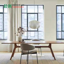 Nordic solid wood butterfly dining table ash wood 2022 new home small apartment simple rectangular dining table