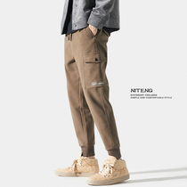 Autumn winter sweatpants mens pants mens small feet long pants workmen pants mens sports acroswear pants bunches for casual mens pants winter