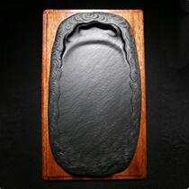 Longwei Mountain School Back Dragon Scale Inkstone Stone Fine and Practical Zhenpingwen Four Treasures Shinkstone