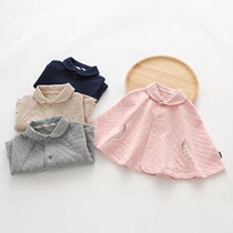 Excellent fabric spring and autumn models exported to Japan baby baby childrens air layer cloak cloak four colors