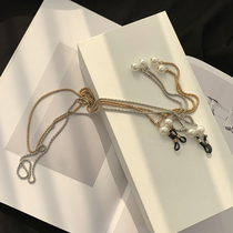 Net red sunglasses chain Golden retro glasses slip chain metal personalized fashion Joker glasses chain