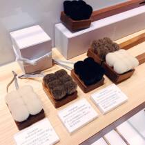 Bag Direct Mail Japan SHAQUDA SUVE Body Brush Bath Brush Wool devil Maw Walnuts Wood Handle Brush