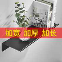 One word board wall shelf Nordic minimalist shelf wall hanging multi-layer storage living room kitchen partition widened and lengthened