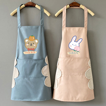 Kitchen Erasable hand apron Skirt Woman Home Summer Waterproof Oil Proof Fashion Cute Day Ensemble Korean version Work clothes Men Custom