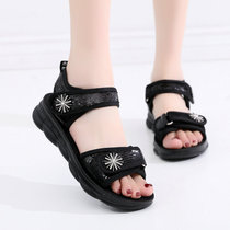 New girls Zhongda childrens sandals Pine Bottom 10 junior high school students 11 summer 15-year-old 13 girls shoes Han