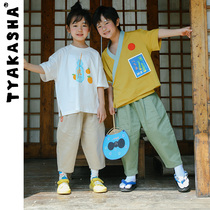 (Cool Series) TYAKASHAKIDS Takasha childrens pants boys boys sex seven-point pants childrens middle pants