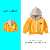Autumn new boy hooded clothes Children Baby Cotton Coat comfortable base shirt small children loose long sleeve