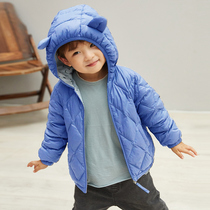 Brand short childrens down jacket boys and girls light white duck down warm coat New Baby childrens clothing