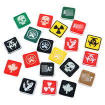 PVC mini icon luminous patch skull bear claw thick soft glue hook surface Velcro chapter biochemical crisis paste