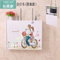Punch-free wireless router storage box wifi light cat decorative box multimedia shielding box set-top box shelf