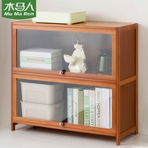 Mu Ma people desktop bookshelf floor book cabinet storage desk storage rack childrens living room simple bedroom