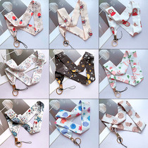 Mobile phone hanging neck rope high-grade universal lanyard childrens chain telescopic wrist rope cute anti-lost Net Red original