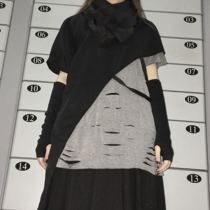 Cyberpunk neck-high collar-wearable-half garment