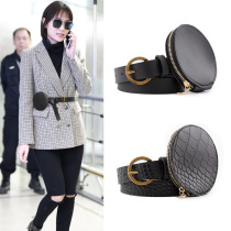 Ladies waist bag mini small round bag simple ins tide decoration Joker with clothes waist belt
