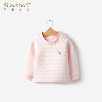 Baby coat autumn and winter warm cotton clothes baby long sleeve autumn clothes newborn spring clothing single underwear wear