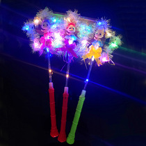 Luminous Golden Silk Fairy) Sparkling Five Stars Dolls Magic Wand Sticks concert fluorescent stick toy