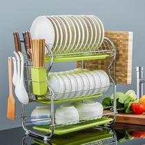 Kitchen bowl rack drain rack household drawer dish rack storage rack single-layer multifunctional dishwashing rack