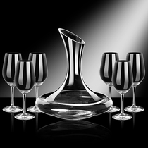 Manwei crystal wine glass wine glass set Household luxury high-end European large goblet 6 packs