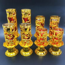 Wedding candle festival wedding celebration celebration celebration of wedding celebration products Longfeng Crystal wind - proof Living Buddha candle