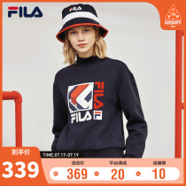 FILA Fila womens sweater 2021 autumn and winter fashion ins trend Korean version of the small high-neck long-sleeved sports pullover