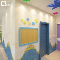 Kindergarten theme wall notice bar Wall decoration 3d three-dimensional wall sticker Acrylic display board Home contact bar