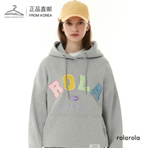 (Gray S spot) RolaRola2021 autumn new letter hooded clothes youth campus loose