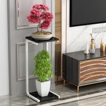 Hanging orchid double-layer balcony flower frame reinforced green basket Light luxury with wheels Color hanging orchid frame flower floor-to-ceiling green dill