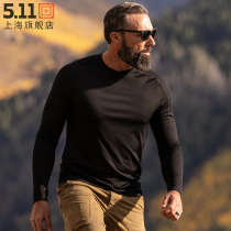 USA 5 11 Summer New graphene Round leader Long sleeves T-shirt 511 speed dry breathable vegetarian color undershirt 40183