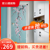 Youshiman new Chinese style indoor sliding door folding invisible door kitchen bathroom living room partition wardrobe door