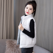 Upright collar short Machia women 2022 Autumn winter new outwear vest down cotton cloakshoulder 100 lap waistcoat jacket