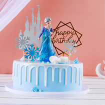 Frozen fairy wind Cartoon Net Red new creative simulation cake model 2021 plastic sample window