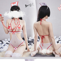 Belly belly emo underwear sex clothes female plus size fat mm sexy nurse uniform pajamas passion suit seduction summer